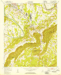 Glencoe Alabama Historical topographic map, 1:24000 scale, 7.5 X 7.5 Minute, Year 1947