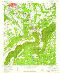Glencoe Alabama Historical topographic map, 1:24000 scale, 7.5 X 7.5 Minute, Year 1956