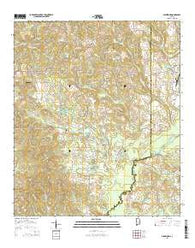 Glenwood Alabama Current topographic map, 1:24000 scale, 7.5 X 7.5 Minute, Year 2014