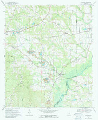 Glenwood Alabama Historical topographic map, 1:24000 scale, 7.5 X 7.5 Minute, Year 1968