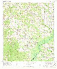 Glenwood Alabama Historical topographic map, 1:24000 scale, 7.5 X 7.5 Minute, Year 1968