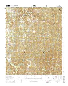 Gold Mine Alabama Current topographic map, 1:24000 scale, 7.5 X 7.5 Minute, Year 2014