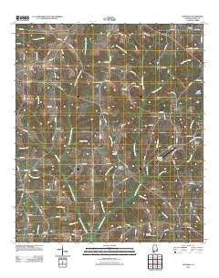 Goodman Alabama Historical topographic map, 1:24000 scale, 7.5 X 7.5 Minute, Year 2011