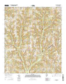 Goodman Alabama Current topographic map, 1:24000 scale, 7.5 X 7.5 Minute, Year 2014