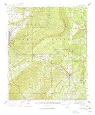 Goodwater Alabama Historical topographic map, 1:62500 scale, 15 X 15 Minute, Year 1944