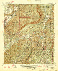 Goodwater Alabama Historical topographic map, 1:62500 scale, 15 X 15 Minute, Year 1947