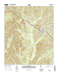 Gordo Alabama Current topographic map, 1:24000 scale, 7.5 X 7.5 Minute, Year 2014