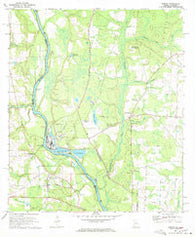 Gordon Alabama Historical topographic map, 1:24000 scale, 7.5 X 7.5 Minute, Year 1970