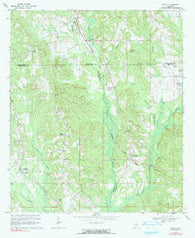Grady Alabama Historical topographic map, 1:24000 scale, 7.5 X 7.5 Minute, Year 1968