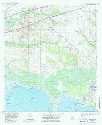 Grand Bay Alabama Historical topographic map, 1:24000 scale, 7.5 X 7.5 Minute, Year 1958
