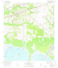Grand Bay Alabama Historical topographic map, 1:24000 scale, 7.5 X 7.5 Minute, Year 1958
