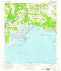 Grand Bay Alabama Historical topographic map, 1:62500 scale, 15 X 15 Minute, Year 1958
