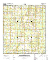 Grangeburg Alabama Current topographic map, 1:24000 scale, 7.5 X 7.5 Minute, Year 2014