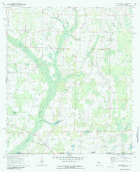 Grangeburg Alabama Historical topographic map, 1:24000 scale, 7.5 X 7.5 Minute, Year 1970