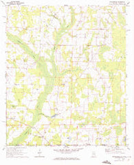 Grangeburg Alabama Historical topographic map, 1:24000 scale, 7.5 X 7.5 Minute, Year 1970
