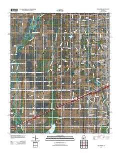 Greenbrier Alabama Historical topographic map, 1:24000 scale, 7.5 X 7.5 Minute, Year 2011