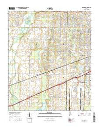 Greenbrier Alabama Current topographic map, 1:24000 scale, 7.5 X 7.5 Minute, Year 2014