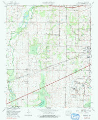 Greenbrier Alabama Historical topographic map, 1:24000 scale, 7.5 X 7.5 Minute, Year 1975