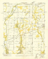 Greenbrier Alabama Historical topographic map, 1:24000 scale, 7.5 X 7.5 Minute, Year 1936