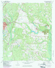 Greenville East Alabama Historical topographic map, 1:24000 scale, 7.5 X 7.5 Minute, Year 1971