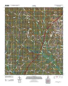 Greenville West Alabama Historical topographic map, 1:24000 scale, 7.5 X 7.5 Minute, Year 2011
