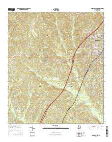 Greenville West Alabama Current topographic map, 1:24000 scale, 7.5 X 7.5 Minute, Year 2014