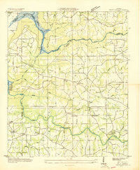 Grove Oak Alabama Historical topographic map, 1:24000 scale, 7.5 X 7.5 Minute, Year 1936