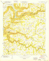 Grove Oak Alabama Historical topographic map, 1:24000 scale, 7.5 X 7.5 Minute, Year 1949