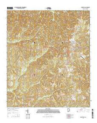 Grove Hill Alabama Current topographic map, 1:24000 scale, 7.5 X 7.5 Minute, Year 2014