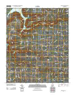 Grove Oak Alabama Historical topographic map, 1:24000 scale, 7.5 X 7.5 Minute, Year 2011