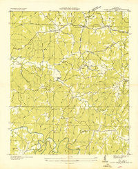 Guinn Cross Roads Alabama Historical topographic map, 1:24000 scale, 7.5 X 7.5 Minute, Year 1936