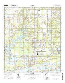 Gulf Shores Alabama Current topographic map, 1:24000 scale, 7.5 X 7.5 Minute, Year 2014