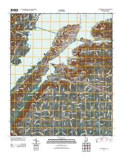 Guntersville Alabama Historical topographic map, 1:24000 scale, 7.5 X 7.5 Minute, Year 2011