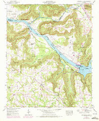 Guntersville Dam Alabama Historical topographic map, 1:24000 scale, 7.5 X 7.5 Minute, Year 1948