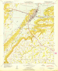 Guntersville Alabama Historical topographic map, 1:24000 scale, 7.5 X 7.5 Minute, Year 1950
