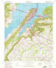 Guntersville Alabama Historical topographic map, 1:24000 scale, 7.5 X 7.5 Minute, Year 1948