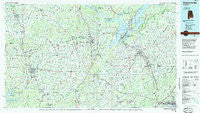 Guntersville Alabama Historical topographic map, 1:100000 scale, 30 X 60 Minute, Year 1984