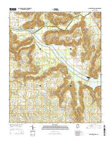 Guntersville Dam Alabama Current topographic map, 1:24000 scale, 7.5 X 7.5 Minute, Year 2014