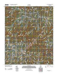 Hackleburg Alabama Historical topographic map, 1:24000 scale, 7.5 X 7.5 Minute, Year 2011