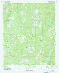 Hackneyville Alabama Historical topographic map, 1:24000 scale, 7.5 X 7.5 Minute, Year 1969