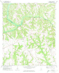 Haleburg Alabama Historical topographic map, 1:24000 scale, 7.5 X 7.5 Minute, Year 1970