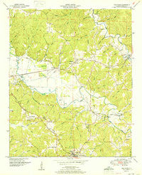 Halltown Alabama Historical topographic map, 1:24000 scale, 7.5 X 7.5 Minute, Year 1951
