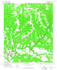 Hamilton Alabama Historical topographic map, 1:24000 scale, 7.5 X 7.5 Minute, Year 1967