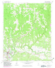 Hamilton Alabama Historical topographic map, 1:24000 scale, 7.5 X 7.5 Minute, Year 1967