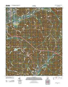 Hamilton SW Alabama Historical topographic map, 1:24000 scale, 7.5 X 7.5 Minute, Year 2011