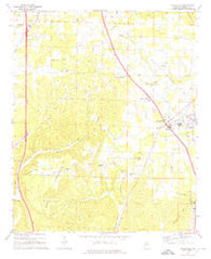 Hanceville Alabama Historical topographic map, 1:24000 scale, 7.5 X 7.5 Minute, Year 1969