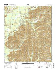 Harrisburg Alabama Current topographic map, 1:24000 scale, 7.5 X 7.5 Minute, Year 2014