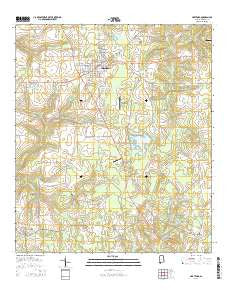 Hartford Alabama Current topographic map, 1:24000 scale, 7.5 X 7.5 Minute, Year 2014