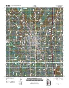 Hartselle Alabama Historical topographic map, 1:24000 scale, 7.5 X 7.5 Minute, Year 2011