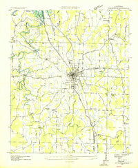 Hartselle Alabama Historical topographic map, 1:24000 scale, 7.5 X 7.5 Minute, Year 1936